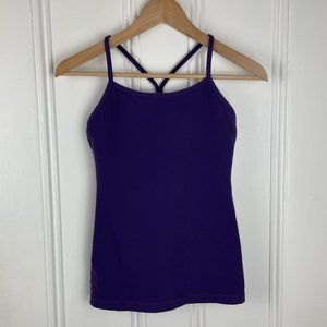 Lululemon Purple Y Tank Yoga Top